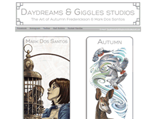 Tablet Screenshot of daydreamsandgigglesstudios.com